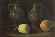 Vincent Van Gogh Still life with Two Jars and Two Pumpkins (nn04) oil painting artist
